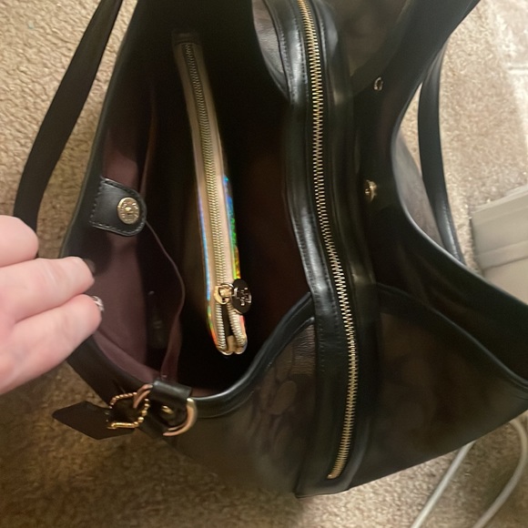 Beautiful authentic dark brown coach bag - Picture 4 of 6